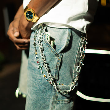 TRILLIONAIRE BOYS CLUB ICED OUT WALLET CHAINS (SET)