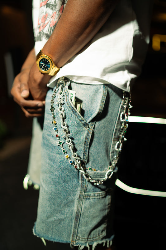 TRILLIONAIRE BOYS CLUB ICED OUT WALLET CHAINS (SET)